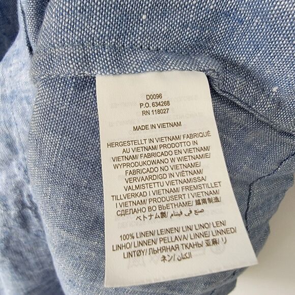 boden 100% linen V-Neck Flippy Mini Dress size 6R - Picture 6 of 6